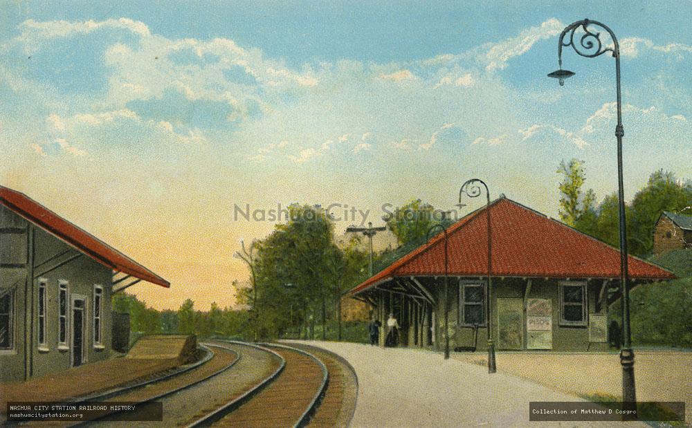 Postcard: Railroad Station, East Hampton, Connecticut